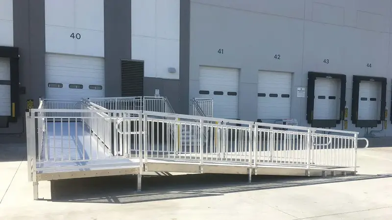 ADA compliant commercial hand railings by AlliedFenceAndGate.com™