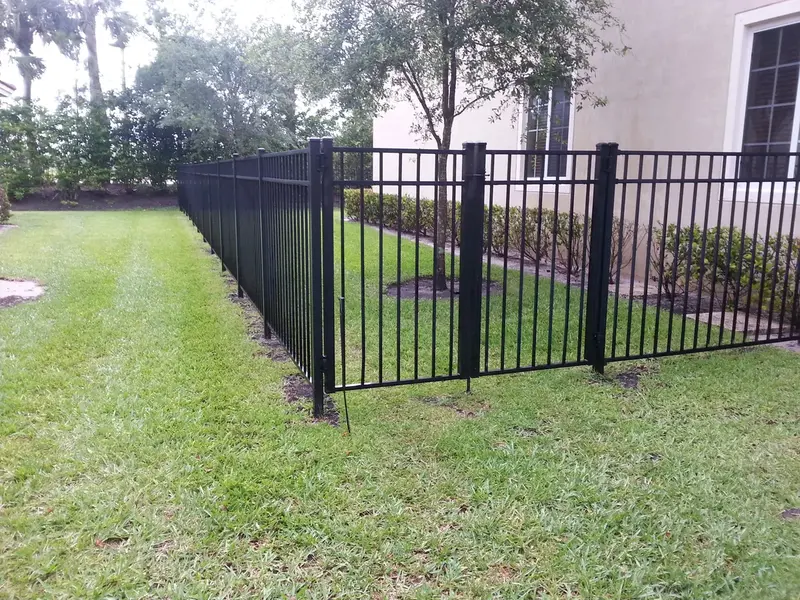 Aluminum Fencing installation example