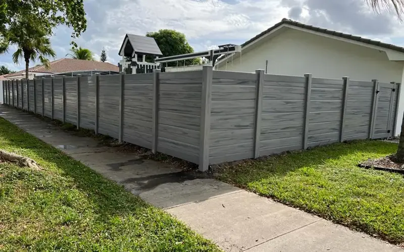 PVC / Vinyl Fencing installation example